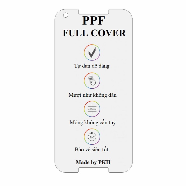 Dán dẻo PPF Pixel 2 XL mặt trước