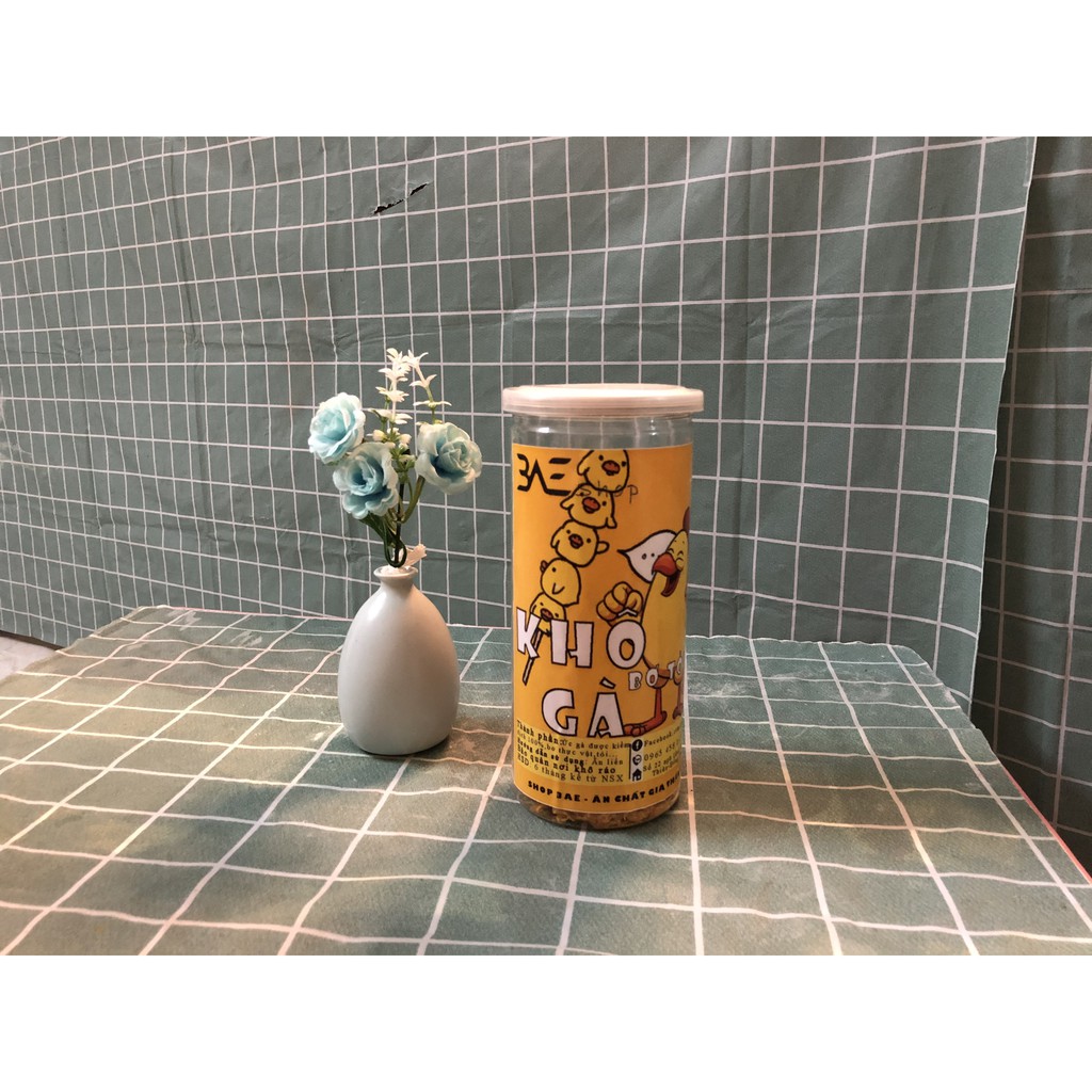 Khô gà bơ tỏi xé cay loại hộp 300g shop 3AE đồ ăn vặt ngon bổ rẻ Hà Nội | BigBuy360 - bigbuy360.vn