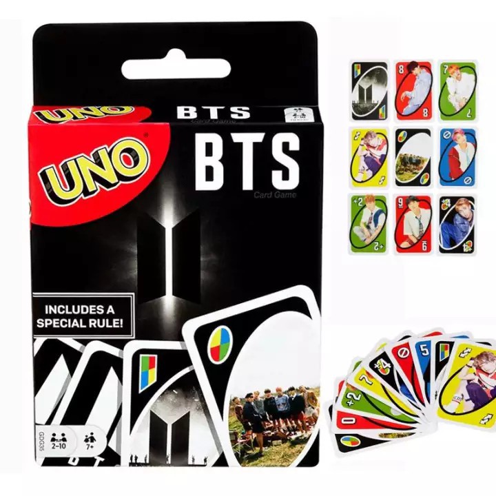 Bộ bài trò chơi UNO BTS giấy bìa cứng cao cấp