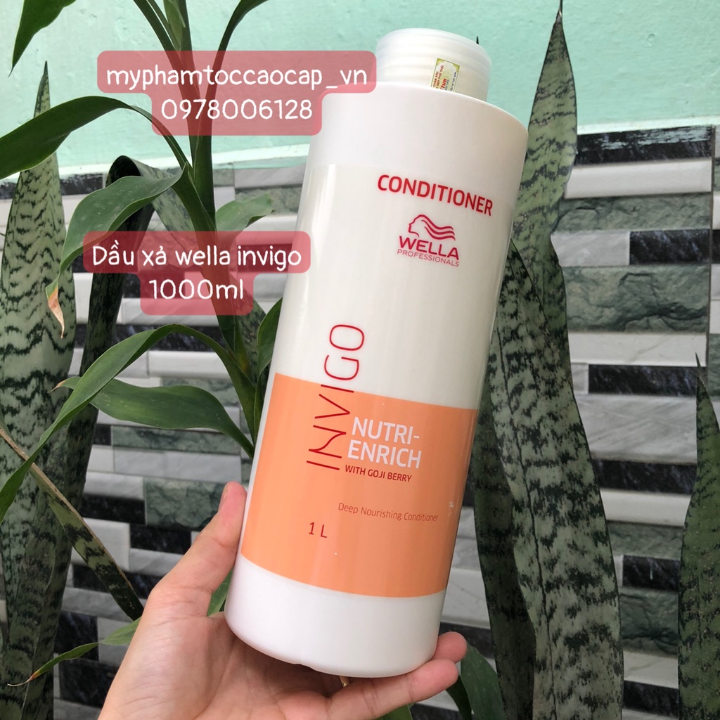 #wella_chính_hãng Dầu xả tăng cường dưỡng chất Wella INVIGO Nutri Enrich Deep Nourishing Conditioner 1000ml