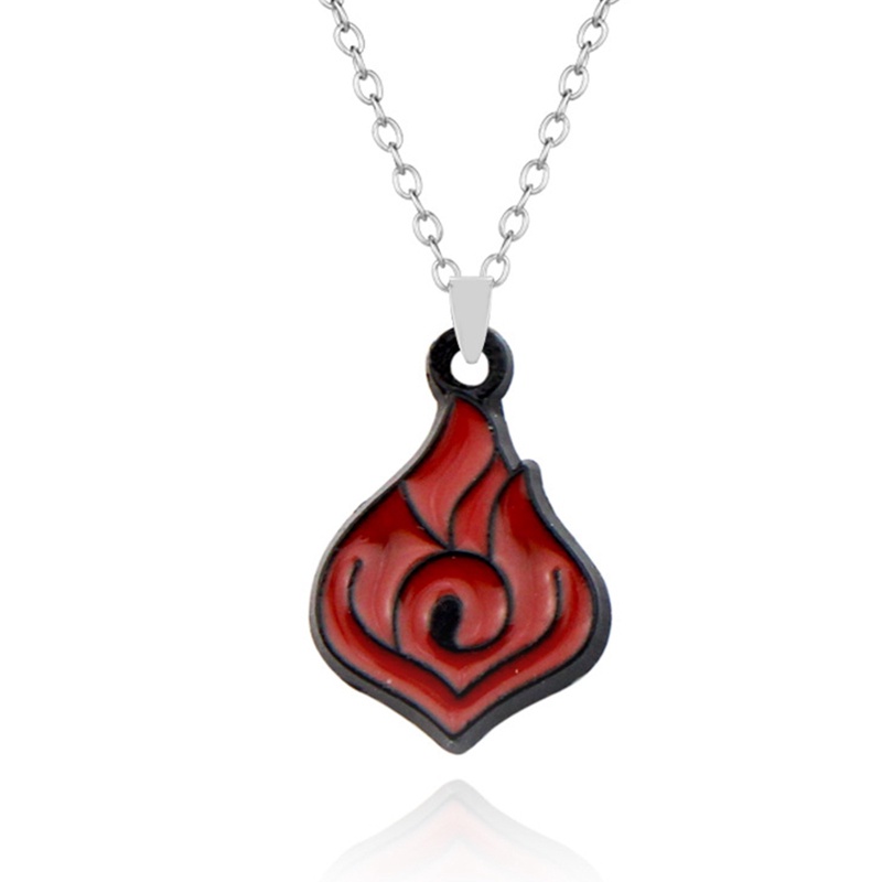 Vòng Cổ Choker Logo Game Genshin Impact 7 Elements Thunder Fire Feng Shui Ice Grass Rock Dành Cho Unisex