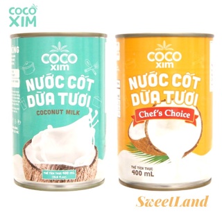 Nước cốt dừa tươi Cocoxim lon 400ml