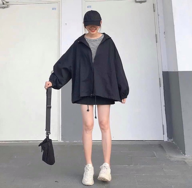 Áo khoác kaki tay bồng 2 màu siêu hot trend