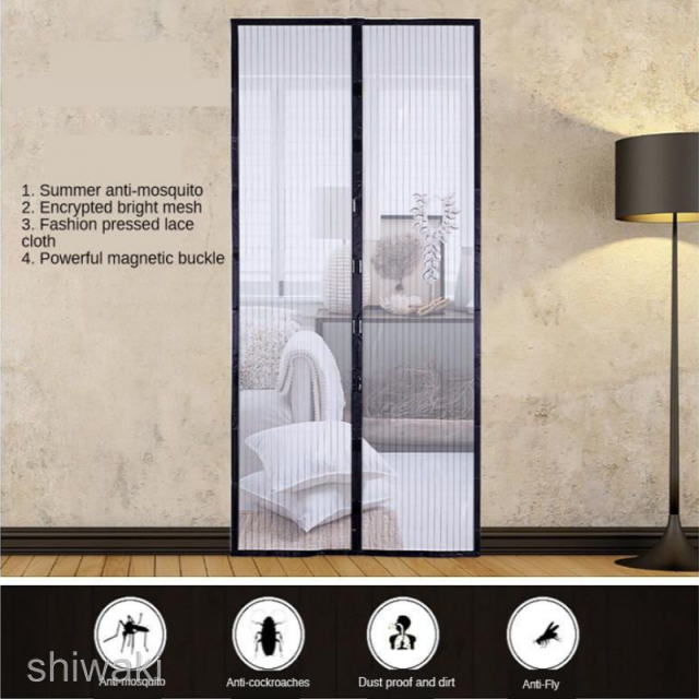 ♡【HOT】♡Simple Magnetic Stripe Door Mesh Curtain Closer Mosquito-proof Yarn 5 Sizes