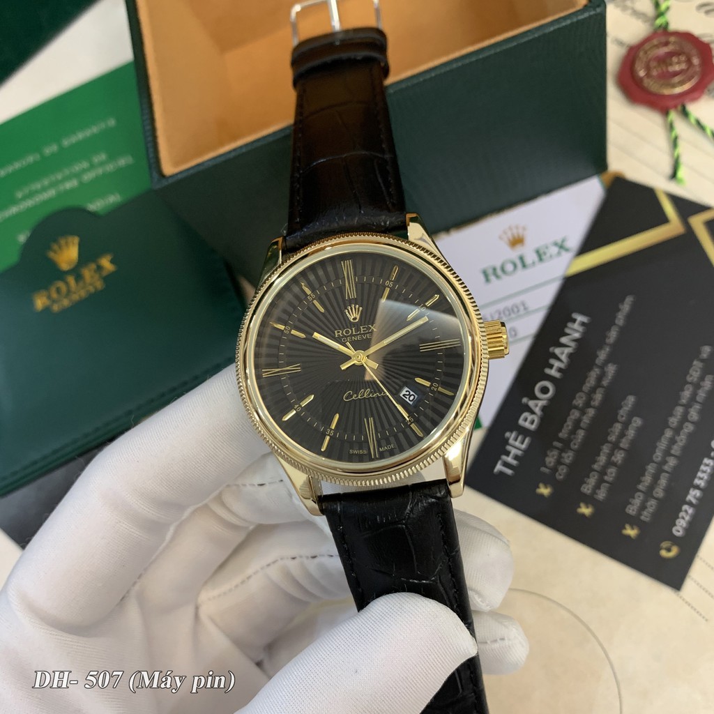 Đồng hồ nam Rolex mặt tròn classic dây da cao cấp bảo hành 12 tháng DH507 | BigBuy360 - bigbuy360.vn