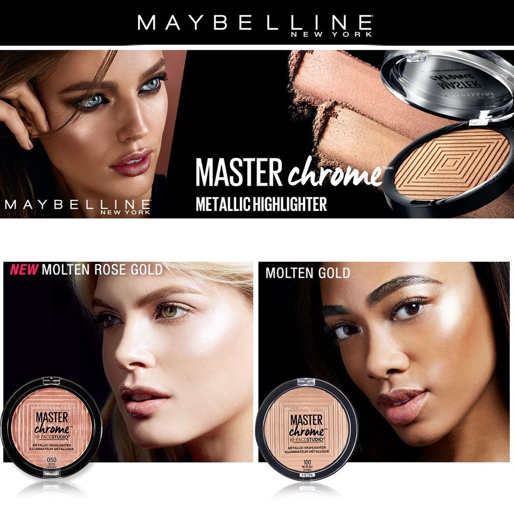 (hàng Mới Về) Phấn Bắt Sáng Maybelline Màu Ánh Kim | BigBuy360 - bigbuy360.vn