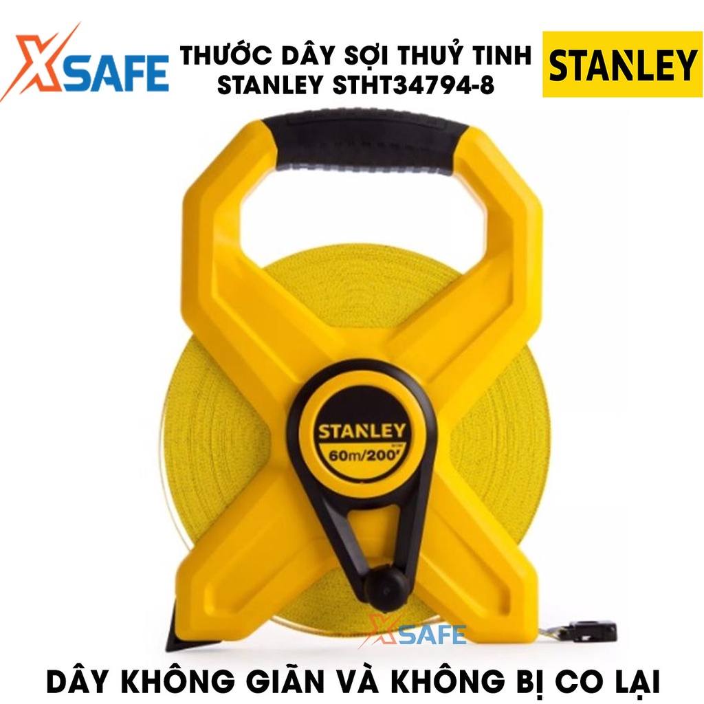 Thước dây sợi thủy tinh STANLEY lưỡi sợi thuỷ tinh mềm dẻo Thước sợi thuỷ tinh Stanley thiết kế nhỏ gọn linh hoạt