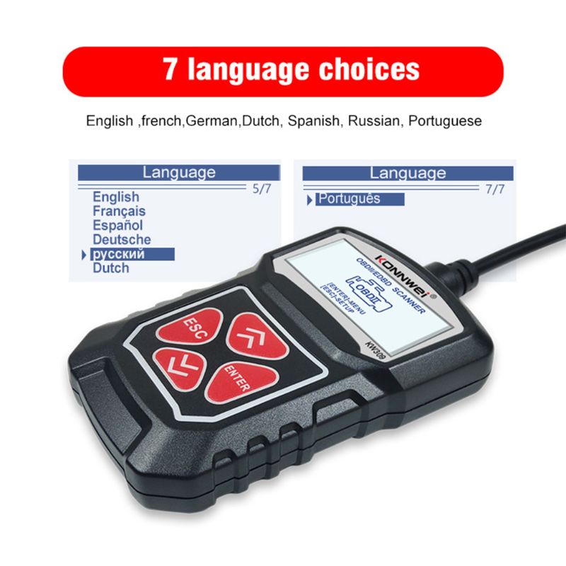 Thiết Bị Chẩn Đoán Lỗi Động Cơ Xe Hơi Chuyên Nghiệp 2020 Kw309 Obd2