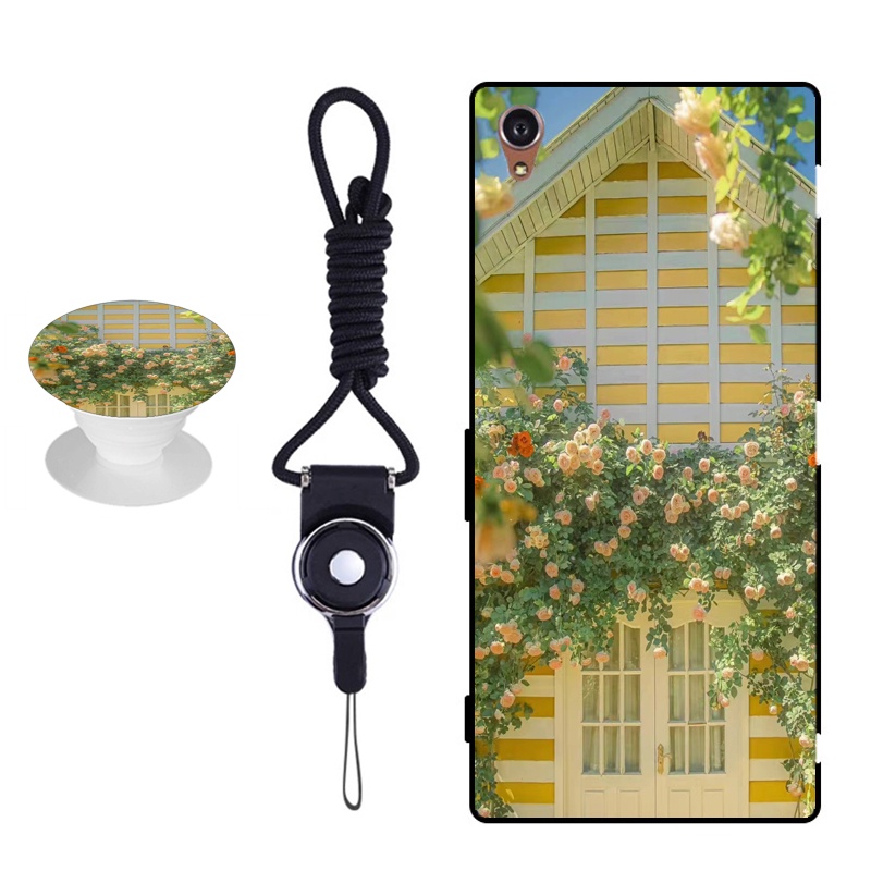 Ốp Điện Thoại Hình Hoa Có Dây Đeo Cho 5.0 inch SONY Xperia XA/F3116/F3112/F3113