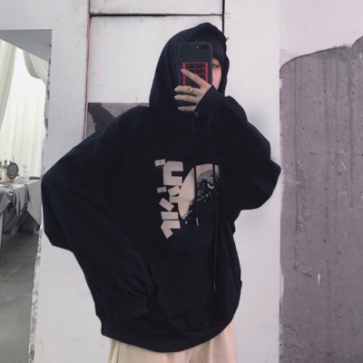 Áo hoodie tay dài phong cách Hàn Quốc thời trang cho nữ