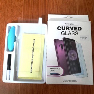 combo 10 cường lực uv note 8