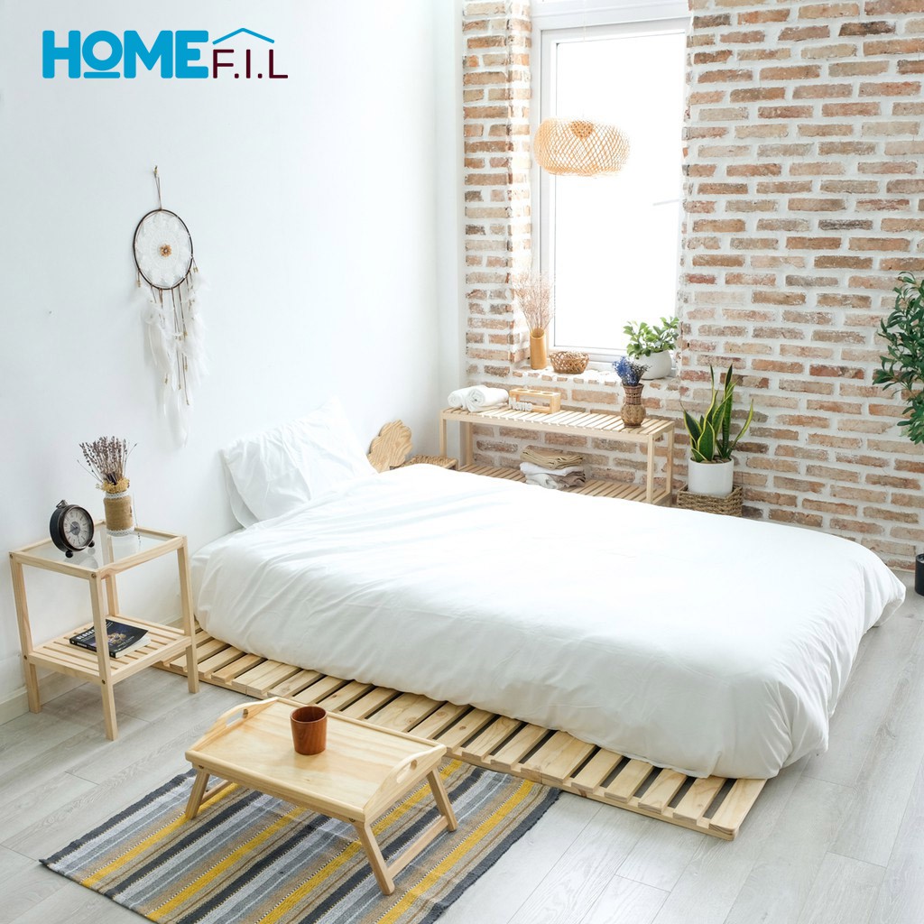 [ FREE SHIP ] Giường Ngủ Pallet Gỗ Thông Minh Homefil Skinny Bed/ Giường Gấp Thông Minh/ Pallet Gấp Gọn [Hàng Xuất Khẩu]