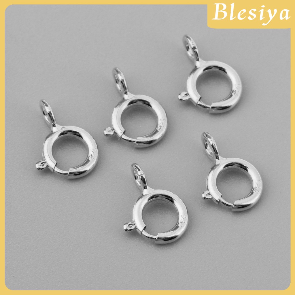 Set 5 khoen móc làm trang sức chất liệu bạc 925