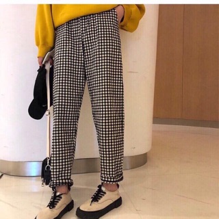Quần kẻ baggy siêu chất