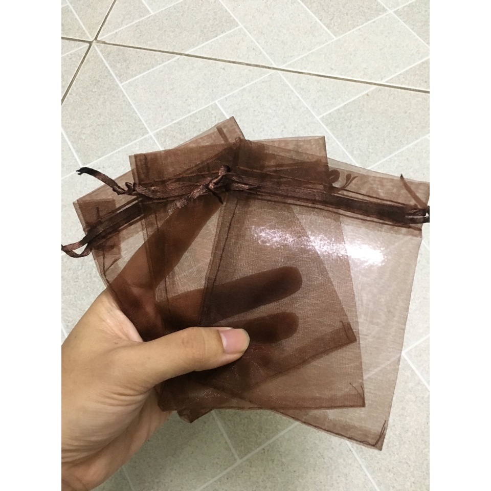 Túi vải voan dây rút size 10x12 cm