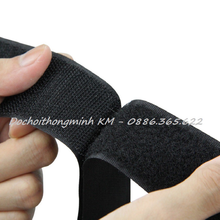 Velcro/ khóa nhám/ dán xé đen trắng - GIÁ 1 MET