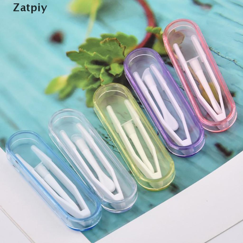 Zatpiy 1Set Contact Lens Inserter Remover Contact Lenses Tweezers And Suction Stick VN