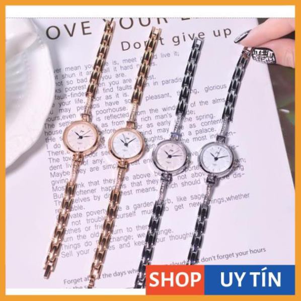 - Đồng hồ nữ Jw chính hãng kim xanh dây lắc đính đá thời trang sang trọng