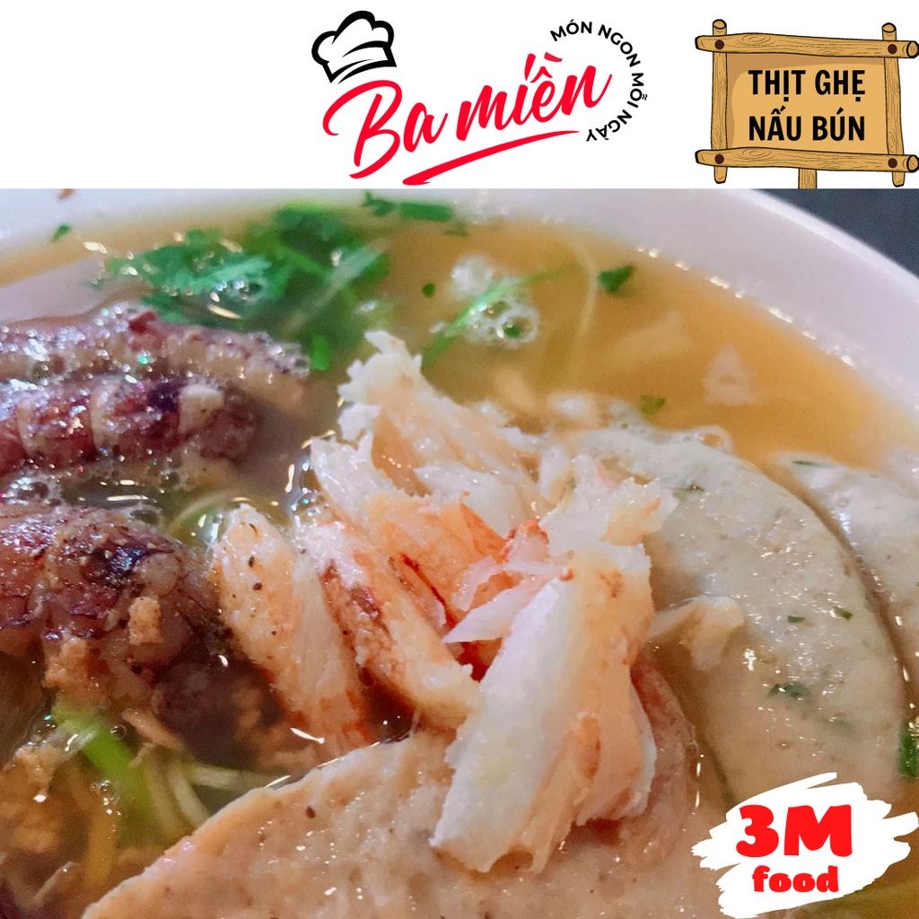 Thịt ghẹ bóc sẵn khay 500g  3M FOOD HS