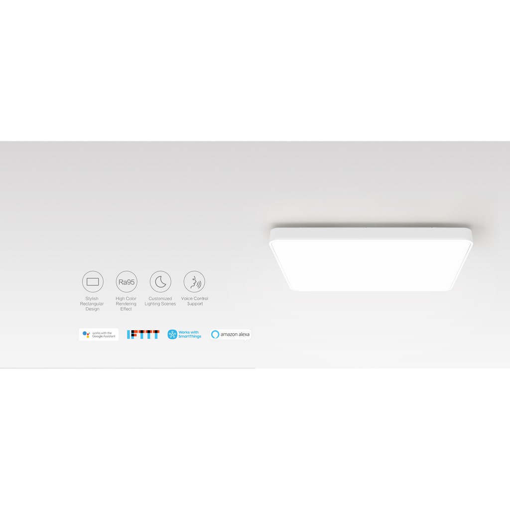 Đèn LED ốp trần Xiaomi Yeelight thông minh trang trí phòng 930mm, tuỳ chỉnh nhiệt độ màu ánh sáng, YLXD49YL, SHS Vietnam