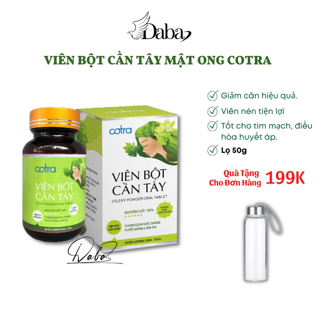 Bột cần tây mật ong (Viên Uống Tiện Lợi) Hộp 50g - Tạm biệt mỡ thừa, giúp bạn lấy lại vóc dáng thon gọn , hỗ trợ đẹp da