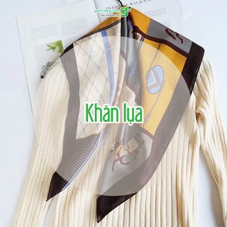 Khăn quàng cổ lụa vuông Madoca 70x70 choàng cổ trùm đầu, áo yếm thời trang