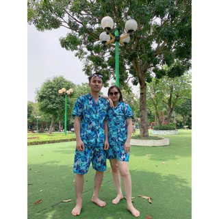[CÓ SIZE]Bộ Pijama Hoa Qủa Nam nữ