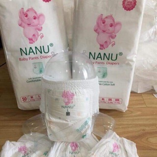Compo50c Bỉm Quần Nanu Baby Diapers Đủ Size M, L, XL, XXL, XXXL.