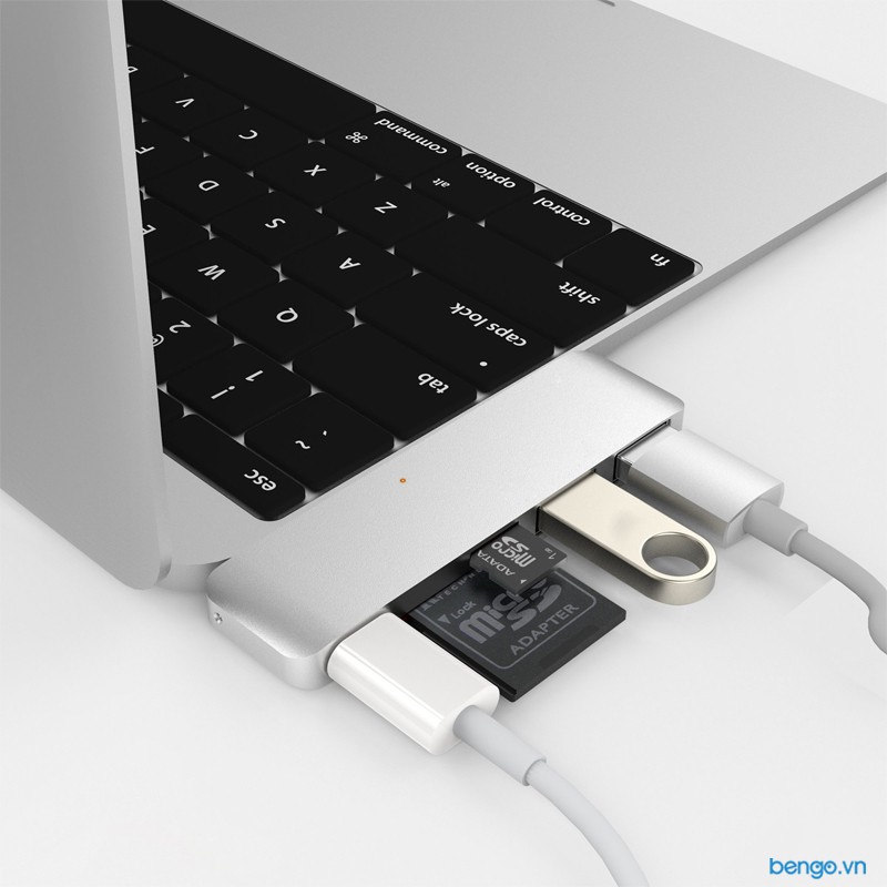 Cổng chuyển Hyperdrive 5 in 1 USB-C Hub with Pass Through Charging