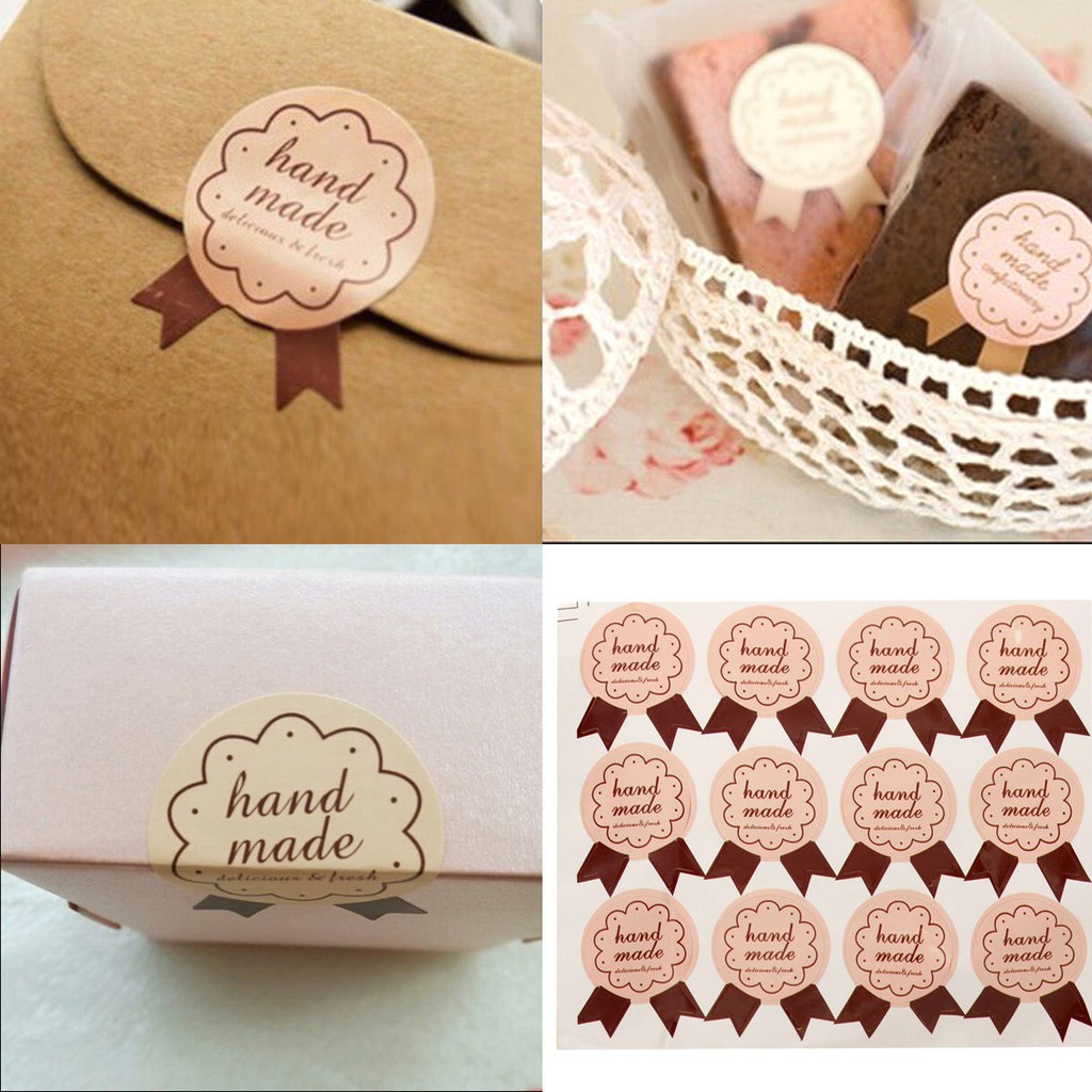 72 Miếng dán &quot;Hand made&quot; niêm phong bao thư