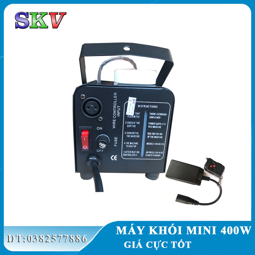 Máy tạo khói 400W mini, giá cực tốt bảo hành 12 tháng