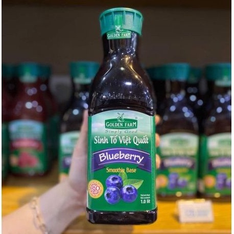 Sinh tố Việt Quất Golden Farm - Chai 1L