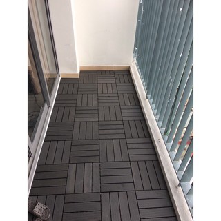 11 Tấm = 1 mét vuông Sàn Nhựa Giả Gỗ composite Chống Trơn Trượt KT:30x 30cm/ Tấm