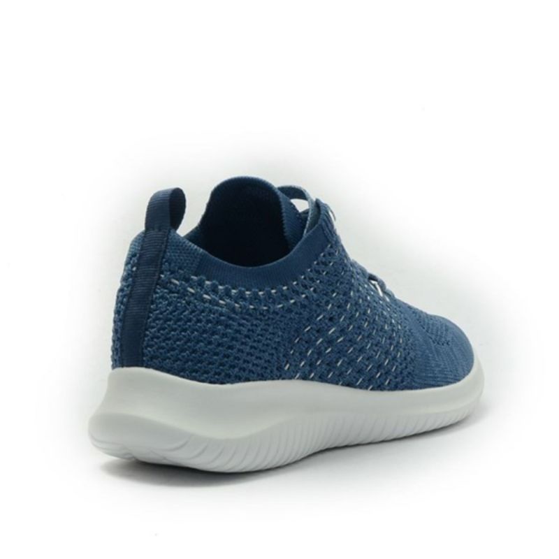 GIÀY THỂ THAO NỮ VẢI ĐẾ SIÊU NHẸ CỘT DÂY MÀU XANH BQ, GTT BQ03