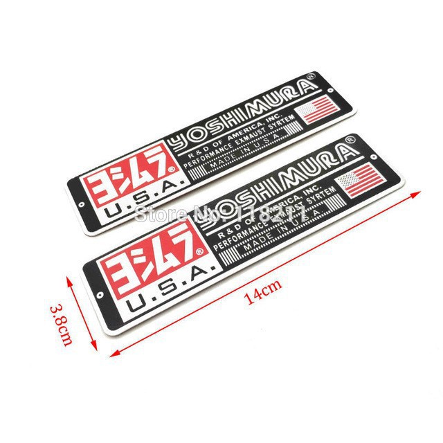 DECAL NHÔM 3D DÁN ỐNG PÔ - YOSHIMURA 3,8 X 14 CM