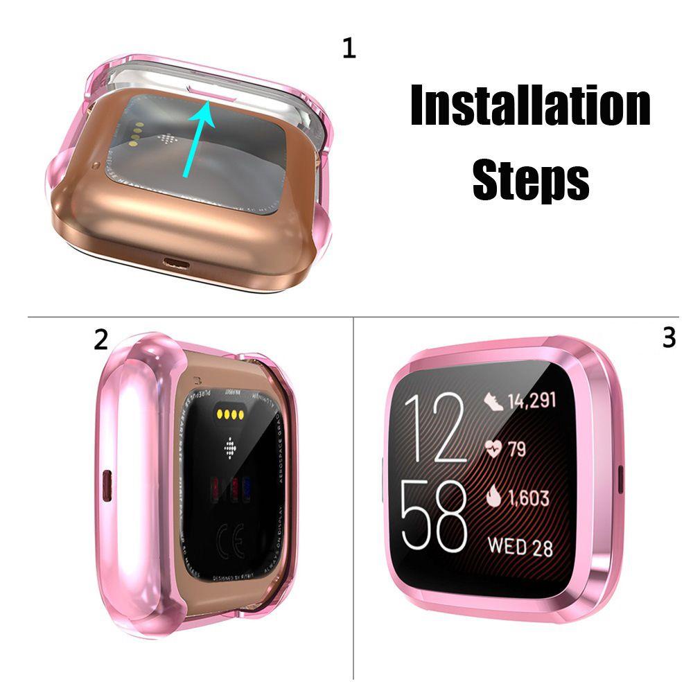 BTLIMER Ốp Lưng Tpu Mềm Chống Va Đập Cho Fitbit Versa 2