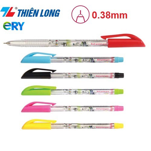 Bút bi Thiên Long ngòi 0.38mm Simply TL-062