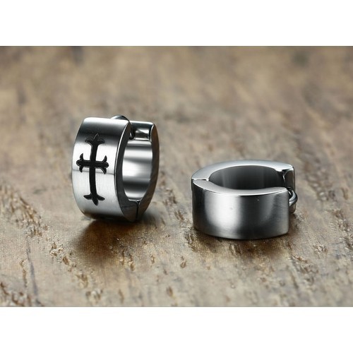 Bông Tai Nam Khoen Tròn Titan Không Đen TT 2991