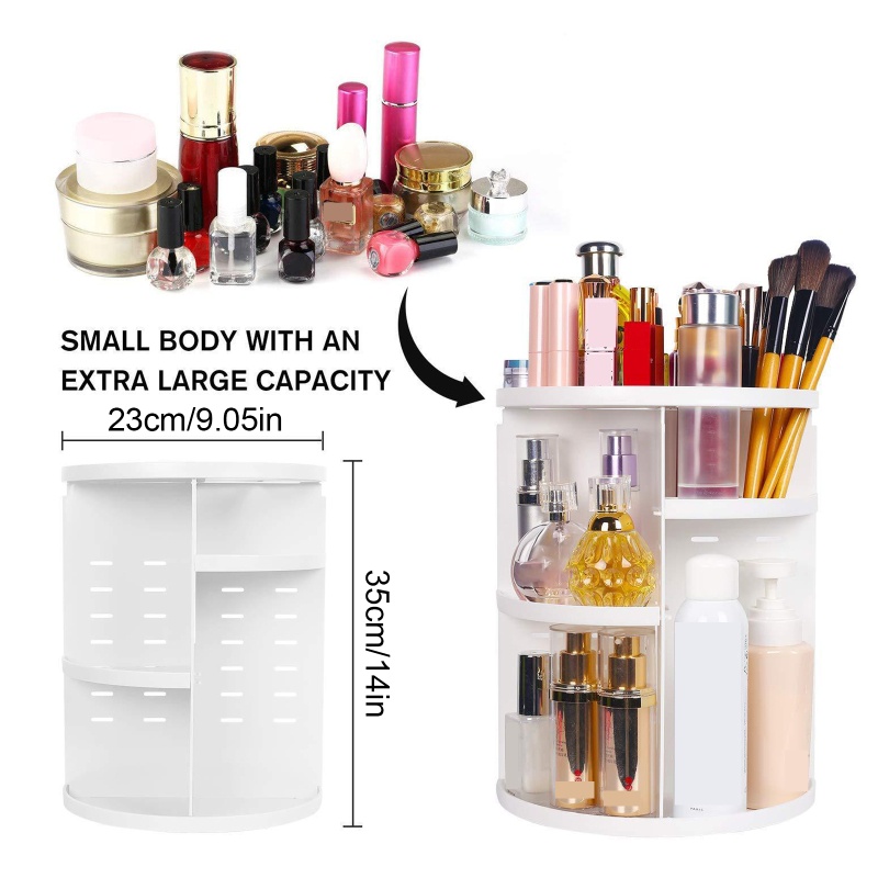 Siêu 360 Độ° Hộp Đựng Mỹ Phẩm / Kem Dưỡng Có Thể Xoay Được