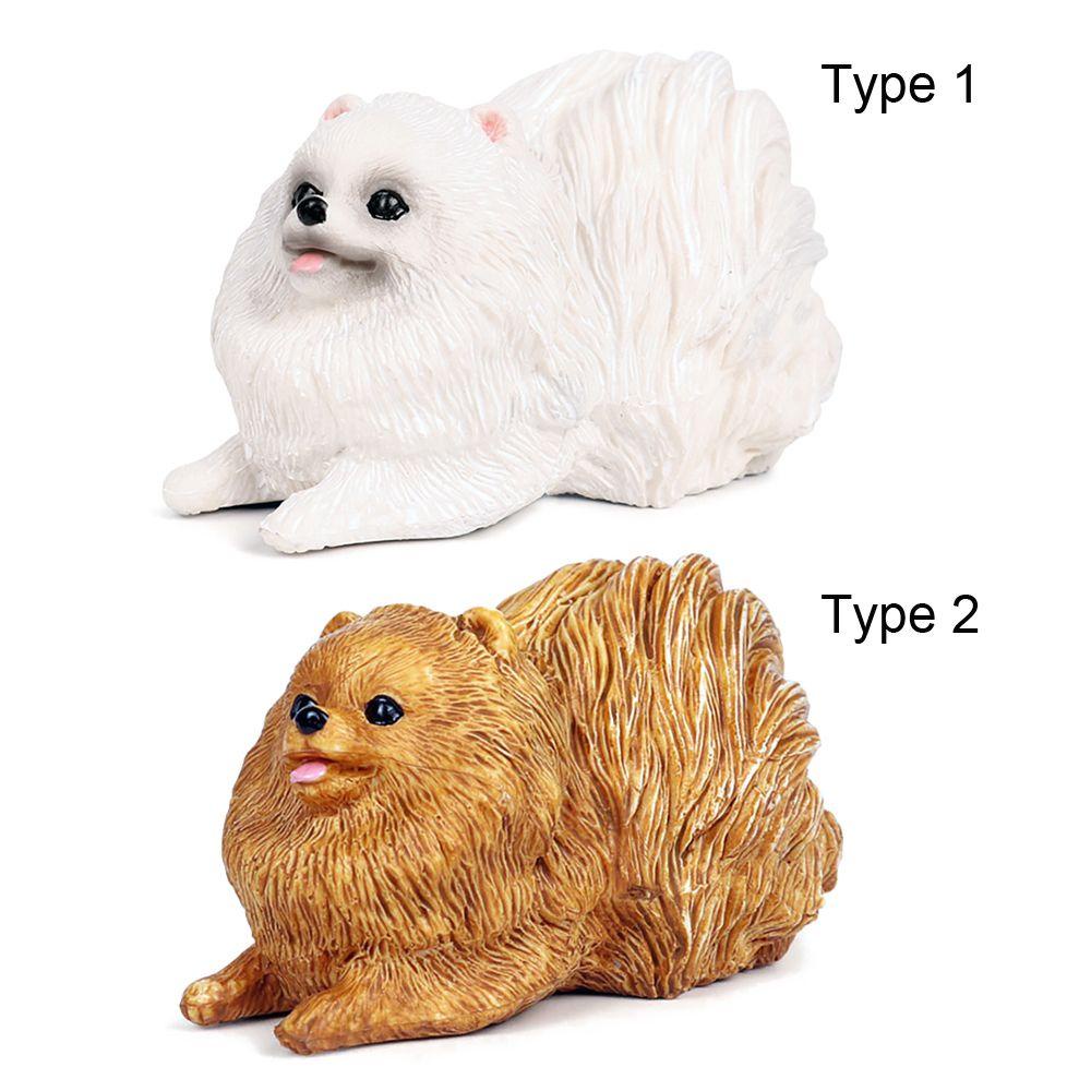 Mô Hình Chú Cún Pomeranian Sống Động Như Thật Cho Bé