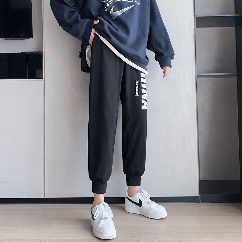 NRVP Quần Thể Thao Ống Rộng Phong Cách Thời Trang Hàn Quốc Dành Cho Nam Và Nữ