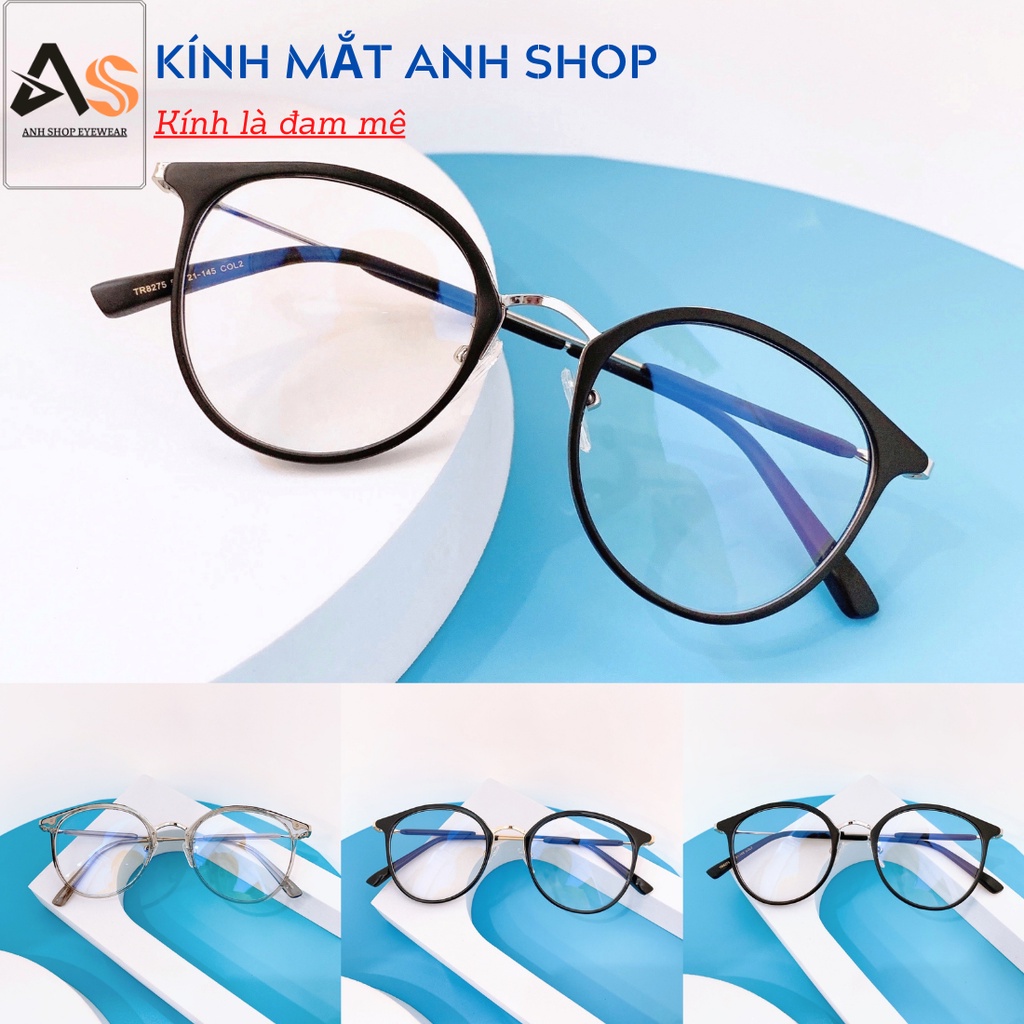 Gọng kính tròn mắt mèo thời trang nữ kiểu dáng độc đáo 8275