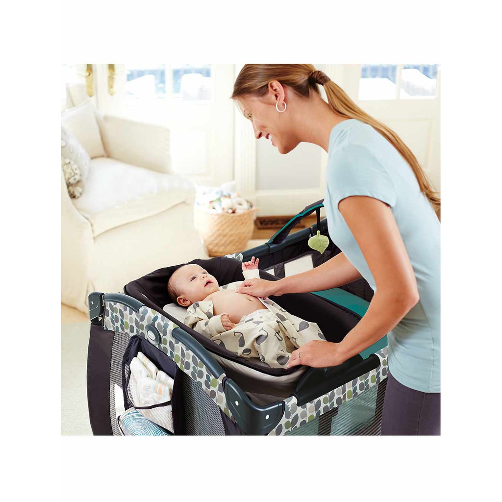 Giường cũi trẻ em Graco PNP REV Napper Boden 9D30BODHK