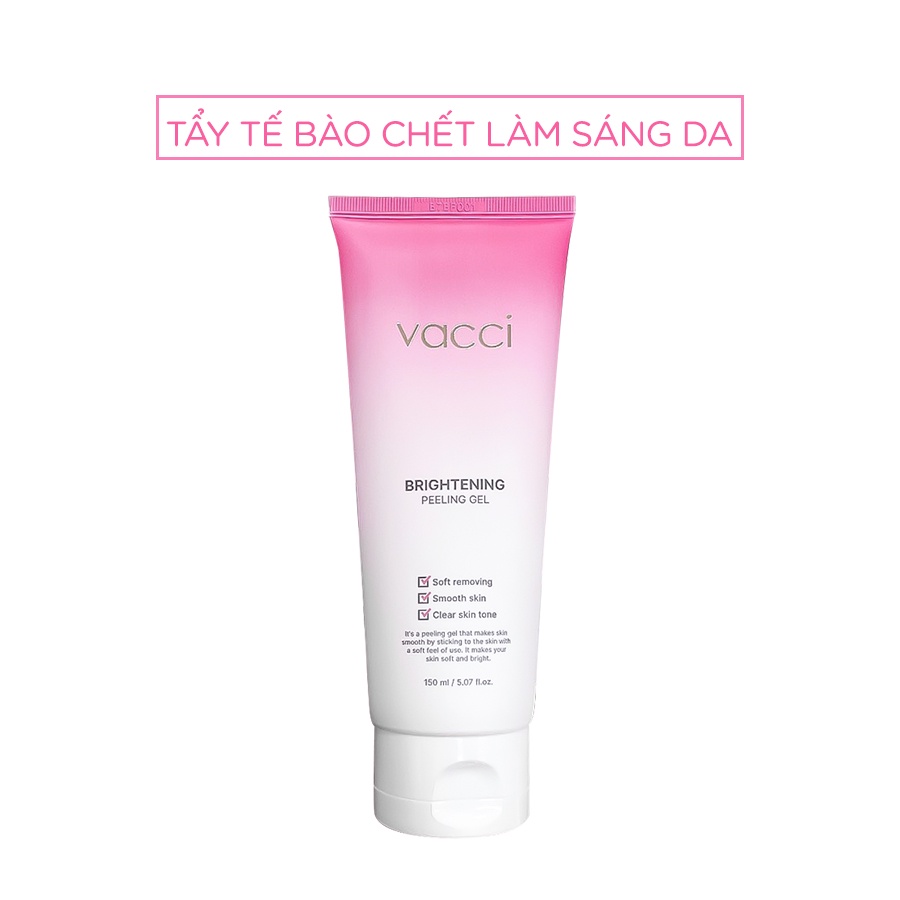 Tẩy Tế Bào Chết Sáng Da Tinh Chất Sữa và 18 Loại Thảo Mộc Vacci Peeling Gel (Tặng xịt khoáng 75ml)
