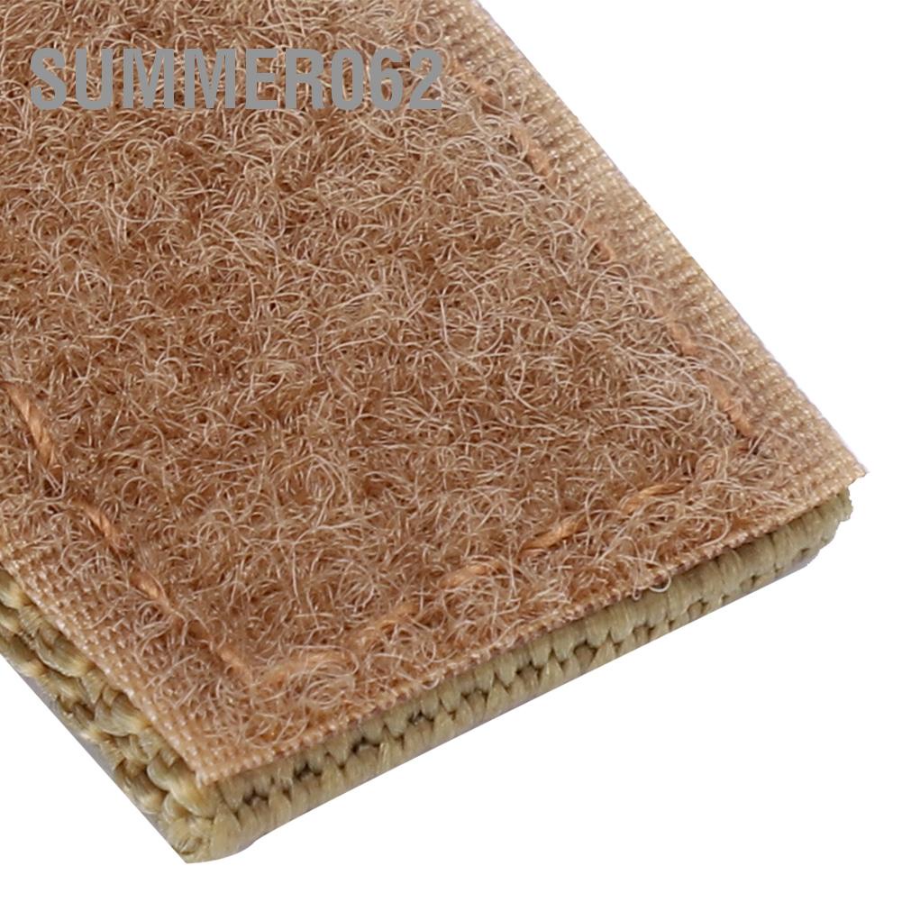 Summer062 8pcs Outdoor Camping Backpack Key Hook D‑Ring Nylon Webbing Buckle Hanging Belt Chain Khaki