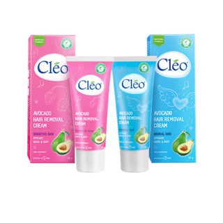 Kem tẩy lông Cleo tinh chất bơ và gel mát lạnh 25g, 50g chính hãng