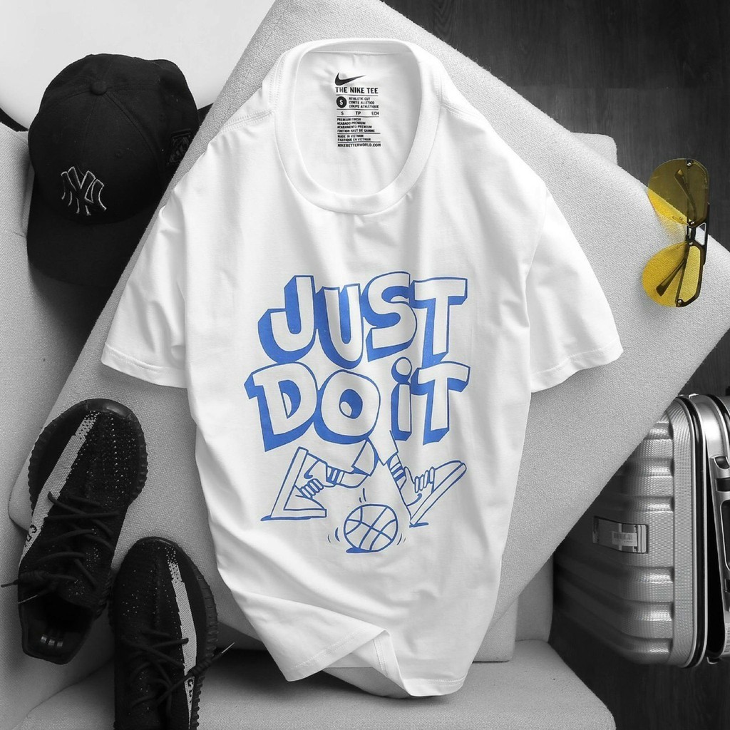 (2 màu) Áo thun bóng rổ cotton cao cấp Nike Just Do It Basketball