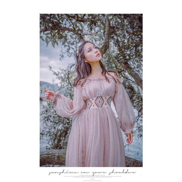 Giảm tối đa 50k đơn từ 250k NẮNGBOHO-Maxi hồng baby