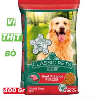 Combo 5 gói thức ăn cho chó classic adult 400gr