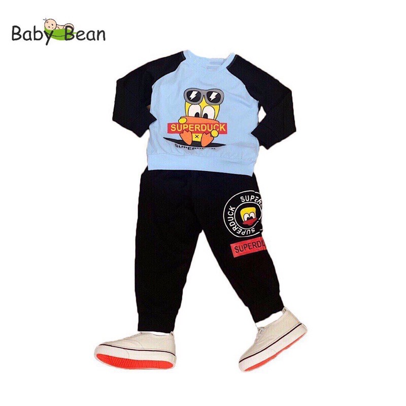 [MÃ RẺ VÔ ĐỊCH Hoàn Xu 12%] Bộ Đồ Thun Da Cá Dài Tay bé trai BabyBean (20kg-45kg)